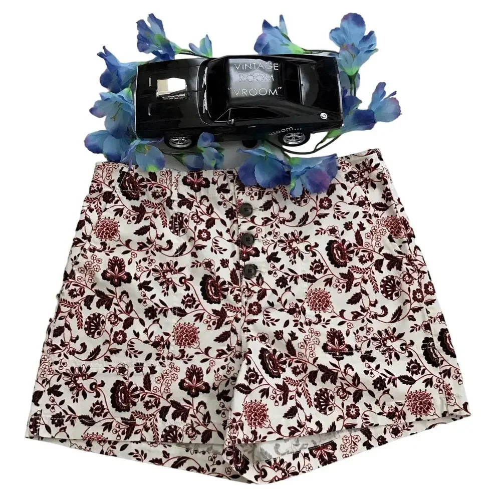 LOFT NWT Ivory with Floral Pattern Shorts Women Various
